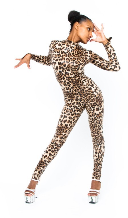 Dancer in Leopard Catsuit